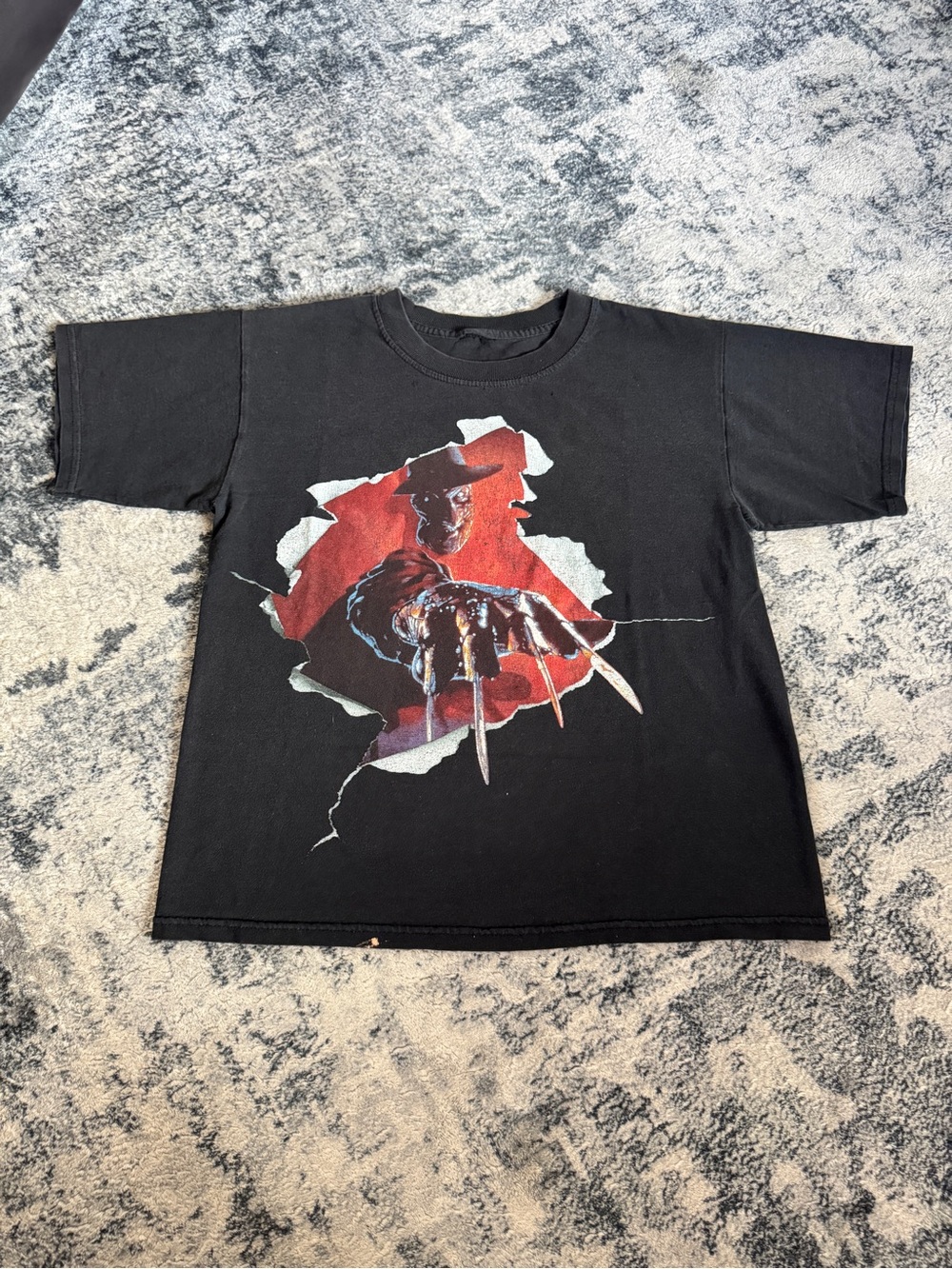 Vintage A Nightmare On Elm Street Freddy Krueger Dimensions Black T Shirt